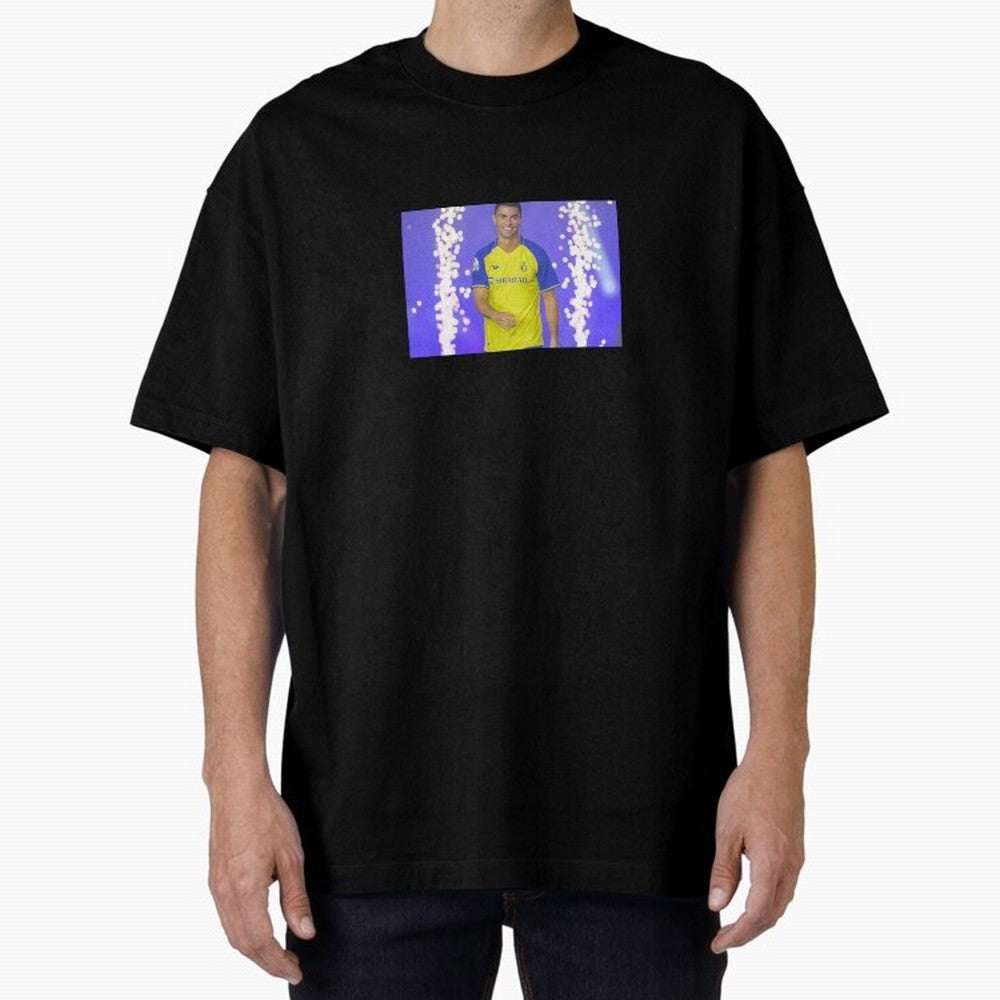 CRISTIANO RONALDO AL NASSR Oversized T-Shirt Capture Global Football Passion for FIFA World Cup 2026 Group Stage, Inspired by Neymar, Haaland and Cristiano Ronaldo, England, France and Netherlands, Global Supporter Spirit, Legendary Goals, National