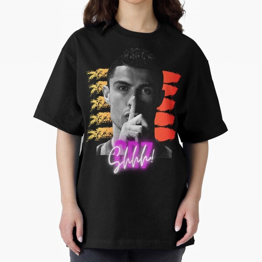 Cristiano Ronaldo cr7 portugal Oversized T-Shirt Bring a Vintage Feel to the FIFA World Cup 2026 Group Stage Journey through Messi, CR7 and Mbappe Highlights, Argentina, France and Brazil Pride, Supporter Pride, Iconic Celebrations, Legendary Names