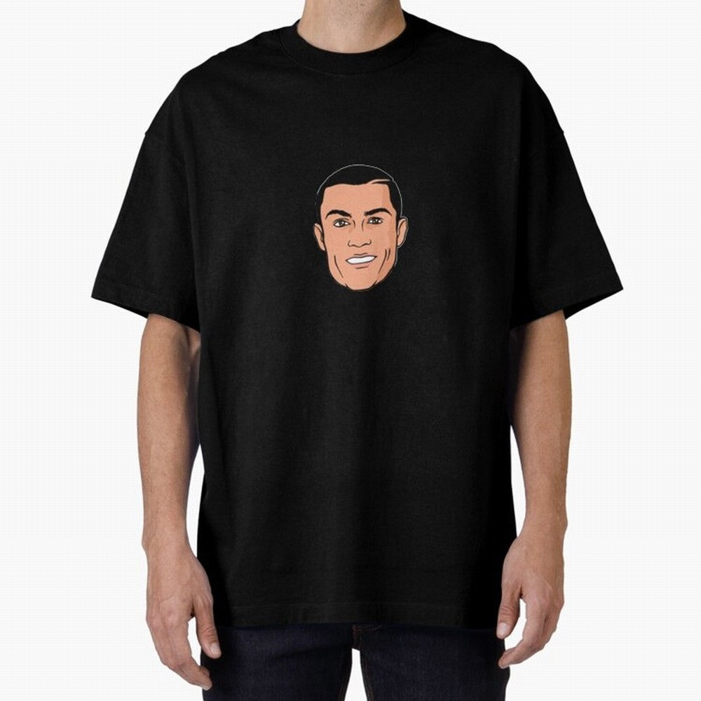 CR7 , Cristiano Ronaldo fan-art Oversized T-Shirt Honor Champions and Dreams in Global Football Passion for FIFA World Cup 2026 USA Canada Mexico, Centered on Haaland, Spain and Netherlands, Match Day Excitement, Supporter Culture, Golden Goals and
