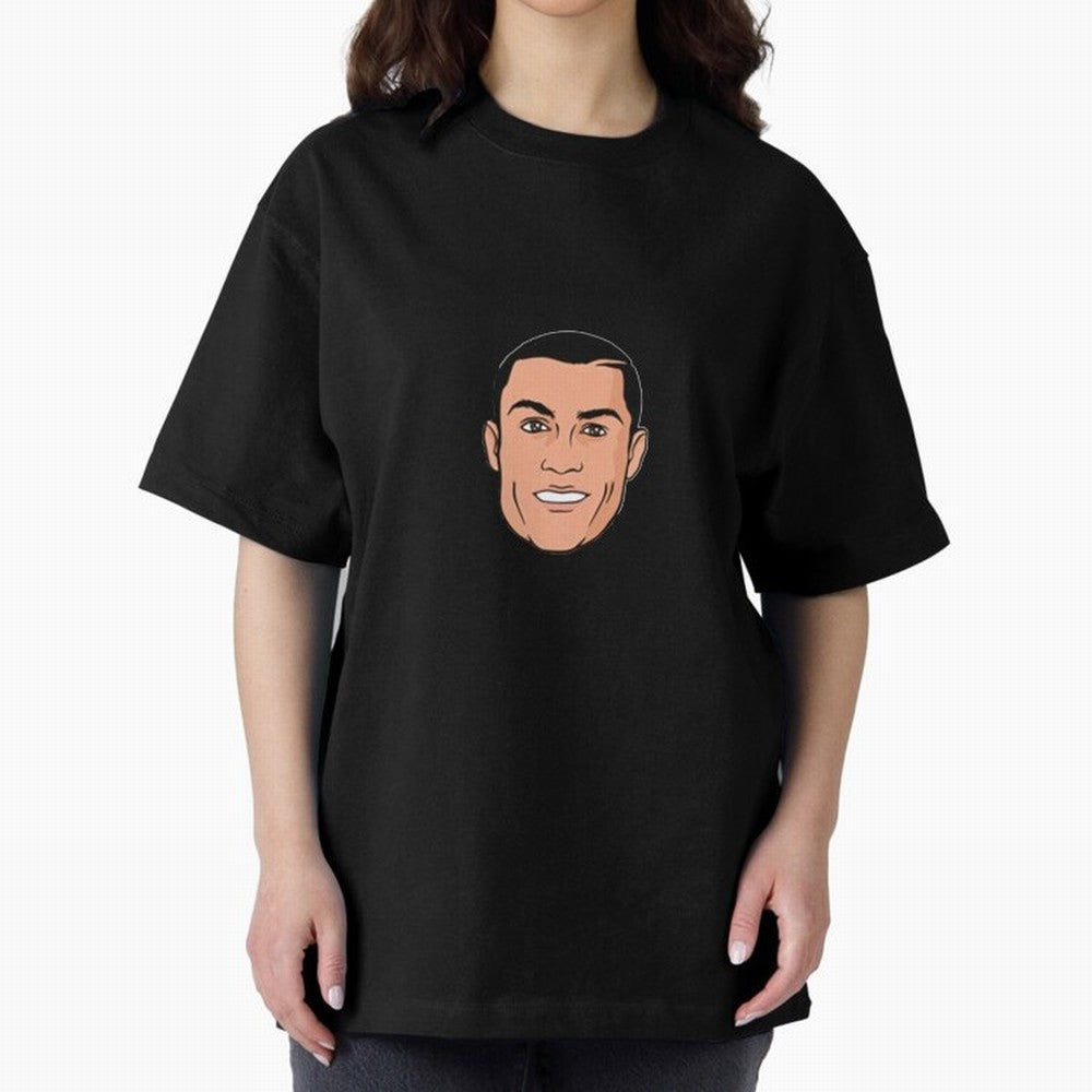 CR7 , Cristiano Ronaldo fan-art Oversized T-Shirt Honor Champions and Dreams in Global Football Passion for FIFA World Cup 2026 USA Canada Mexico, Centered on Haaland, Spain and Netherlands, Match Day Excitement, Supporter Culture, Golden Goals and
