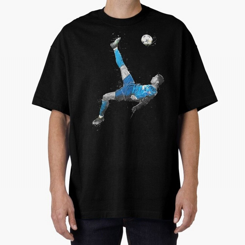 Cristiano Ronaldo Oversized T-Shirt Bring a Vintage Feel to Global Football Passion for FIFA World Cup 2026 USA Canada Mexico, Connected to Cristiano Ronaldo, Germany, Tournament Hype, Historic Matchups, Family Viewing Parties and Global Sports