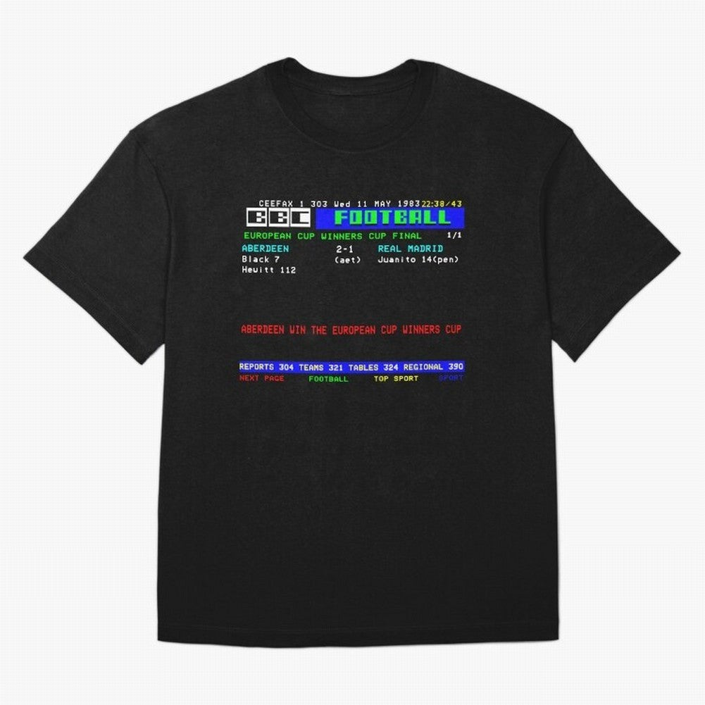 Aberdeen Cup Winners Cup Final 1983 CEEFAX Oversized T-Shirt Bring World Football Passion into the FIFA World Cup 2026 Journey through Neymar, Haaland and Cristiano Ronaldo Highlights, Germany Pride, Fan Favorite Moments, National Team Passion, Big