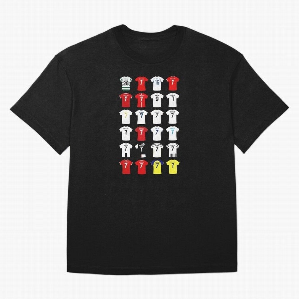Cristiano Ronaldo Football Shirt Oversized T-Shirt Support Iconic Players in FIFA World Cup 2026 Spirit, Driven by Brazil, Portugal and Argentina, Messi, Neymar and Mbappe, Tournament Hype, Historic Matchups, Family Viewing Parties and Global