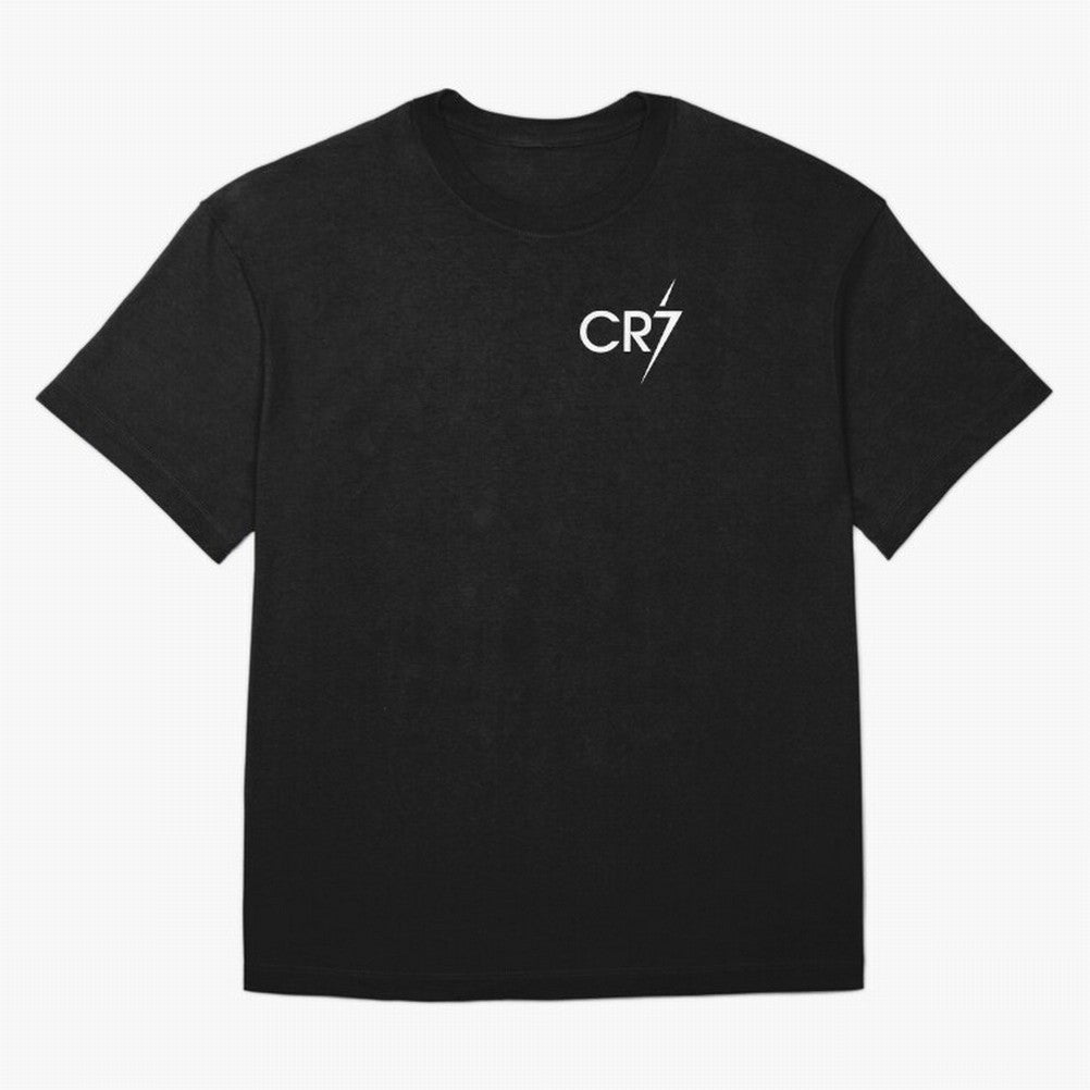 CR7 Black Oversized T-Shirt Experience the Global Stage of FIFA World Cup 2026 Group Stage Driven by Messi and Cristiano Ronaldo, France and Portugal Energy, Football Passion, Legendary Performances, Festival Vibes and Supporter Community; Ideal