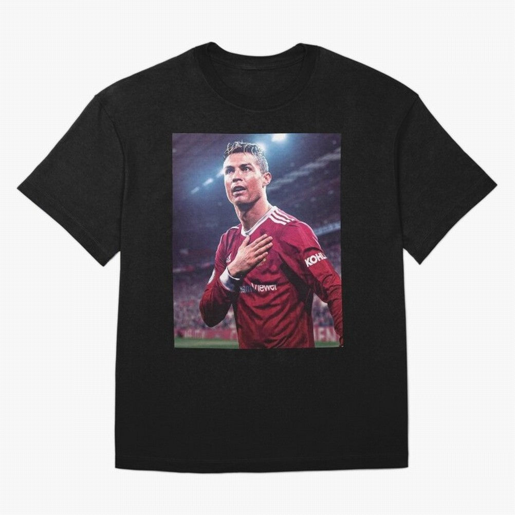 Cristiano Ronaldo New Oversized T-Shirt Stand with Global Football Passion for FIFA World Cup 2026, Capturing Cristiano Ronaldo, Portugal, Spain and Germany, Fan Favorite Moments, National Team Passion, Big Match Drama and Soccer History; Built for