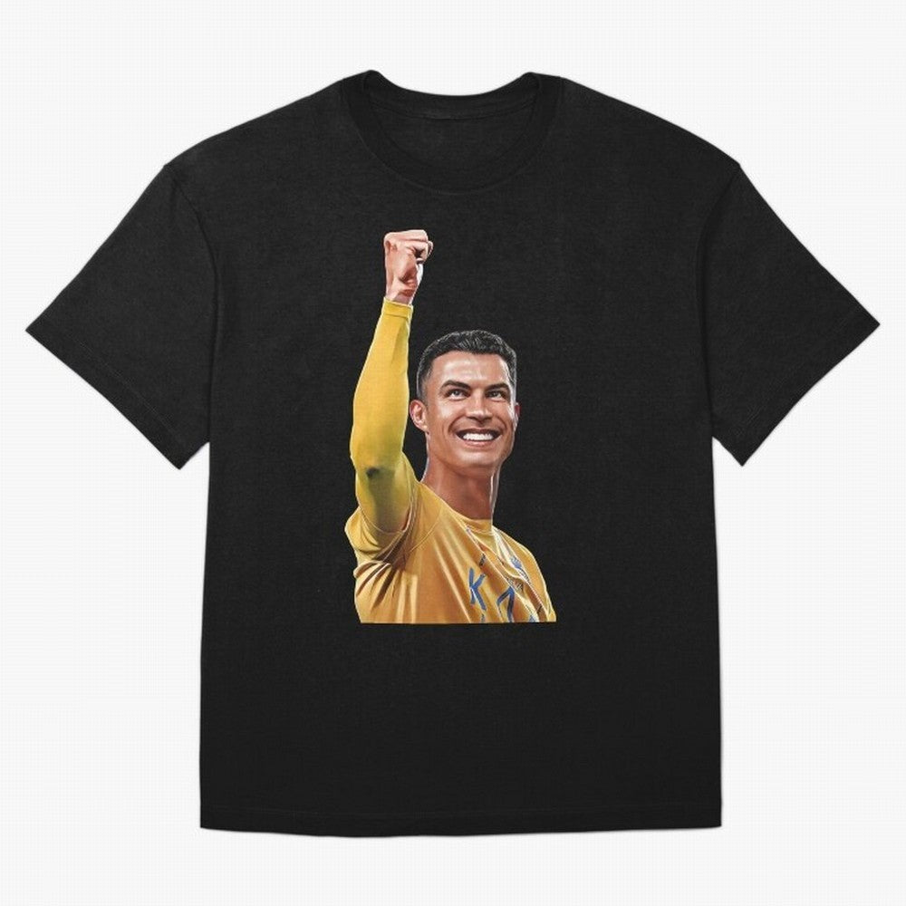 Cristiano Ronaldo - CR 7 Celebration Oversized T-Shirt Fuel Your Fan Pride for FIFA World Cup 2026 Group Stage Highlighting Messi, Brazil Energy, Match Day Excitement, Supporter Culture, Golden Goals and Global Football Passion; Created for Match