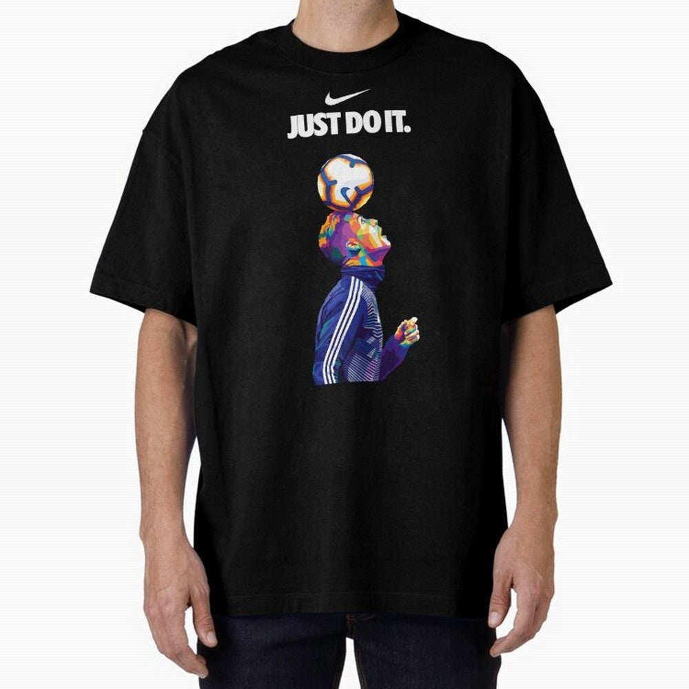 Cristiano Ronaldo Wpap - JUST DO IT Oversized T-Shirt Celebrate Supporters United by the FIFA World Cup 2026 Journey through Haaland Highlights, France Pride, Classic Soccer Heritage, Championship Pressure, Fan Loyalty and International Pride;