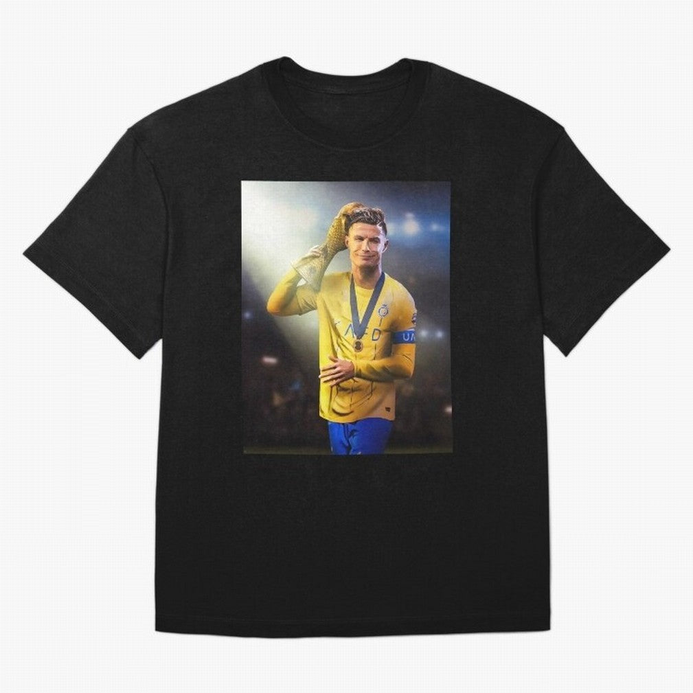 Cristiano Ronaldo Active( Oversized T-Shirt Show Your Tournament Heart for the FIFA World Cup 2026 Journey through Messi, Neymar and Mbappe Highlights, Argentina, France and Brazil Pride, Football Festival Excitement, Trophy Ambitions, Country