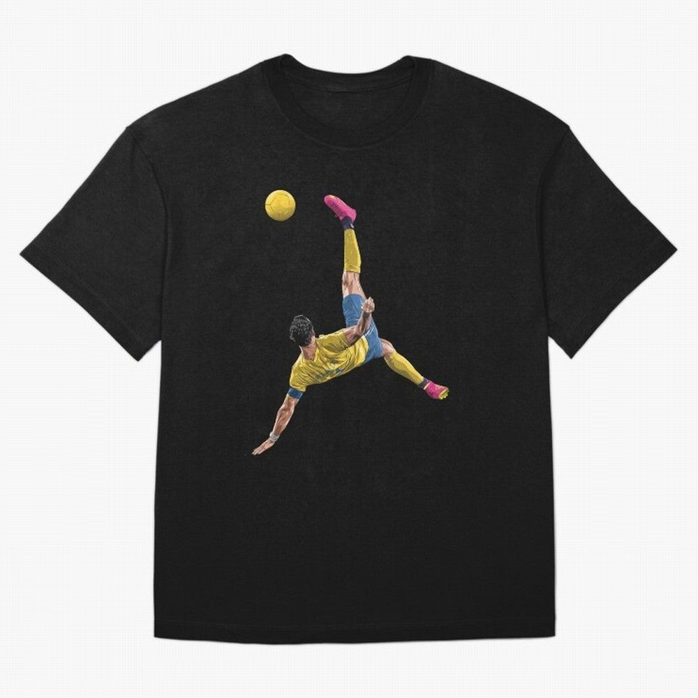 CRISTIANO RONALDO BICYCLE KICK GOAL AL NASSR Classic Oversized T-Shirt Feel International Energy from FIFA World Cup 2026 for Fans of CR7 and Messi and Argentina, France and Brazil, Bringing Fan Favorite Moments, National Team Passion, Big Match