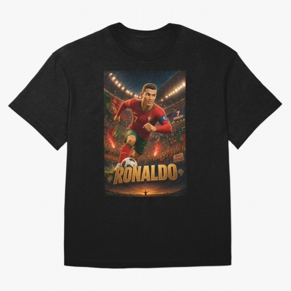 Ronaldo Oversized T-Shirt Turn Every Weekend Toward FIFA World Cup 2026 Group Stage Spirit, Featuring England and Germany, Cristiano Ronaldo, Haaland and CR7, Classic Soccer Heritage, Championship Pressure, Fan Loyalty and International Pride; Made