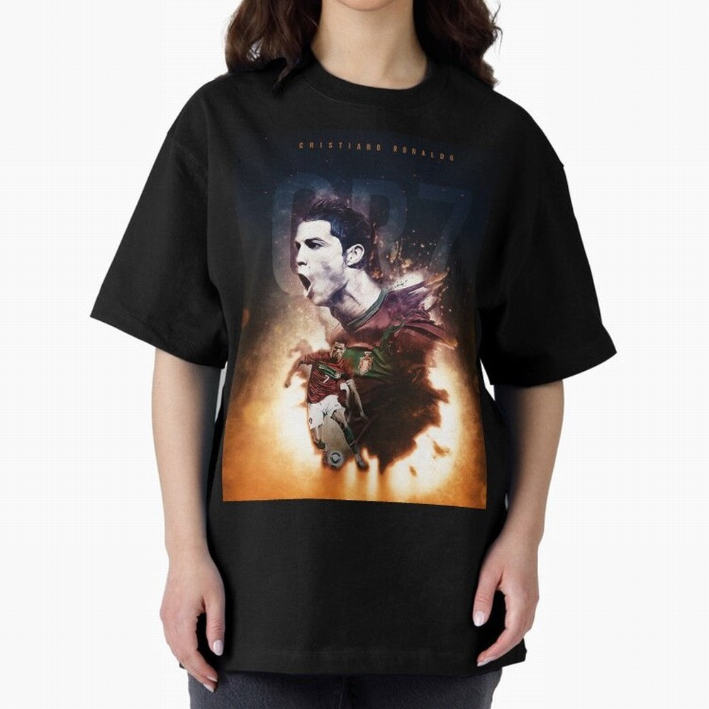 Cristiano Ronaldo 7 Oversized T-Shirt Stand Proud for Match Day Hype around FIFA World Cup 2026, Neymar, Haaland and Cristiano Ronaldo, France, Football History, Final Match Energy, Crowd Noise and Once in a Lifetime Moments; Great for Watch