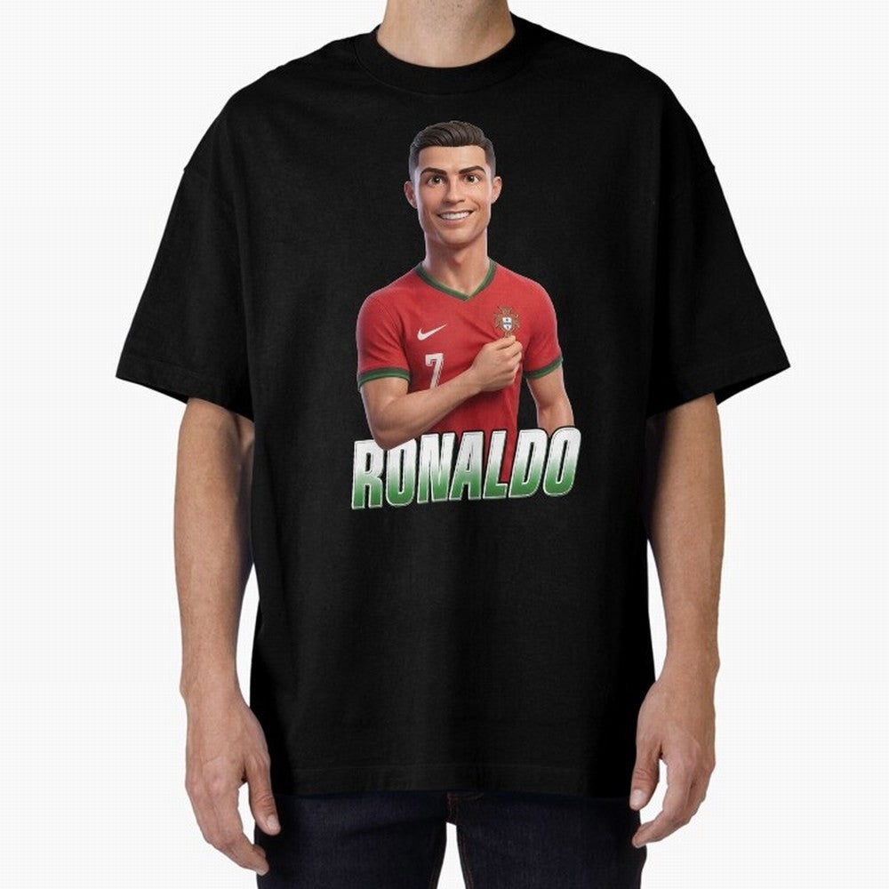 Ronaldo Oversized T-Shirt Celebrate Rivalries and Pride in FIFA World Cup 2026 Spirit, Inspired by England and Germany, Messi, CR7 and Mbappe, Champion Mindset, Group Stage Buzz, Knockout Tension and Passionate Fan Culture; Perfect for People Who