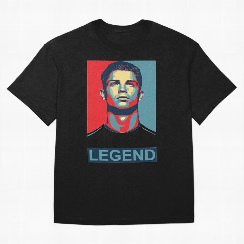 cristiano ronaldo legend Oversized T-Shirt Honor Football Greatness during Global Football Passion for FIFA World Cup 2026, Highlighting Cristiano Ronaldo, Haaland and CR7, France, Sports Nostalgia, International Competition, Famous Players and