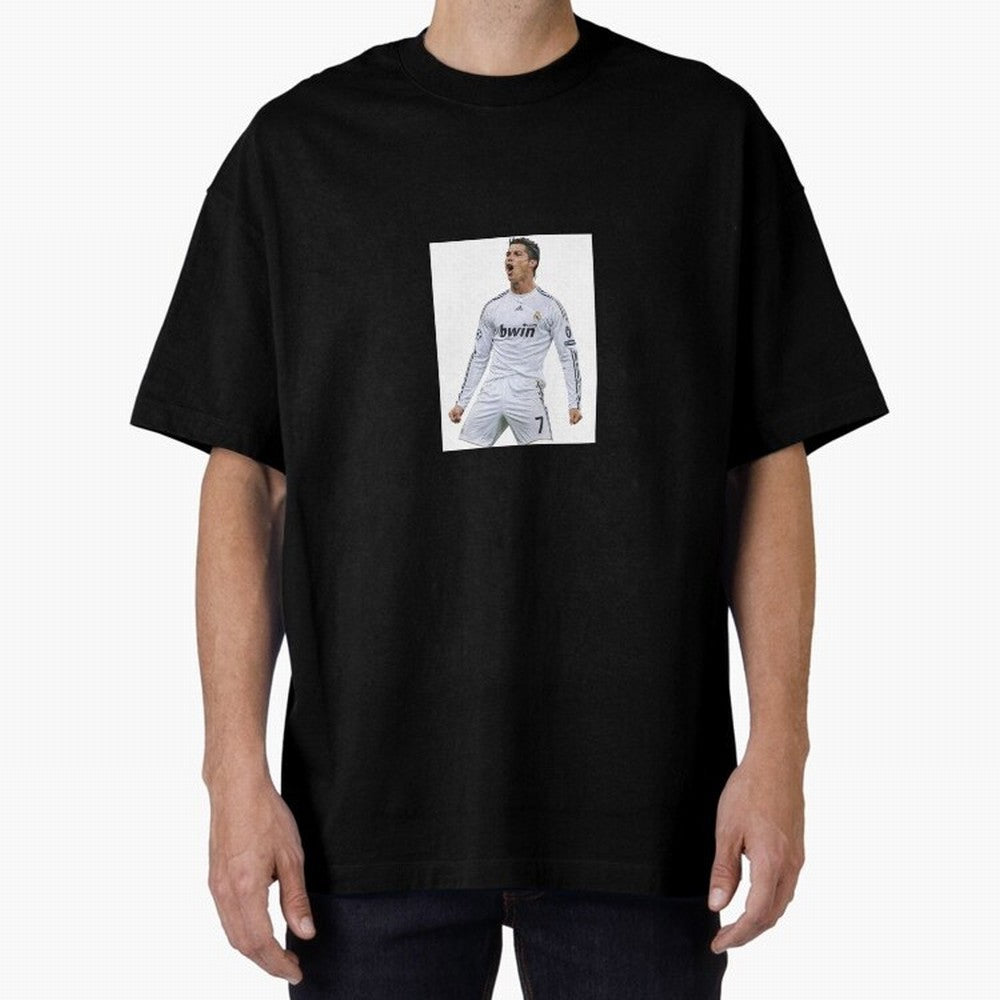 Cristiano Ronaldo 2009 real madrid cr7 Oversized T-Shirt Keep the Legacy of FIFA World Cup 2026 USA Canada Mexico Built around CR7 and Messi, Brazil, Portugal and Argentina Energy, Vintage Soccer Flavor, Modern Football Stars, National Flags and
