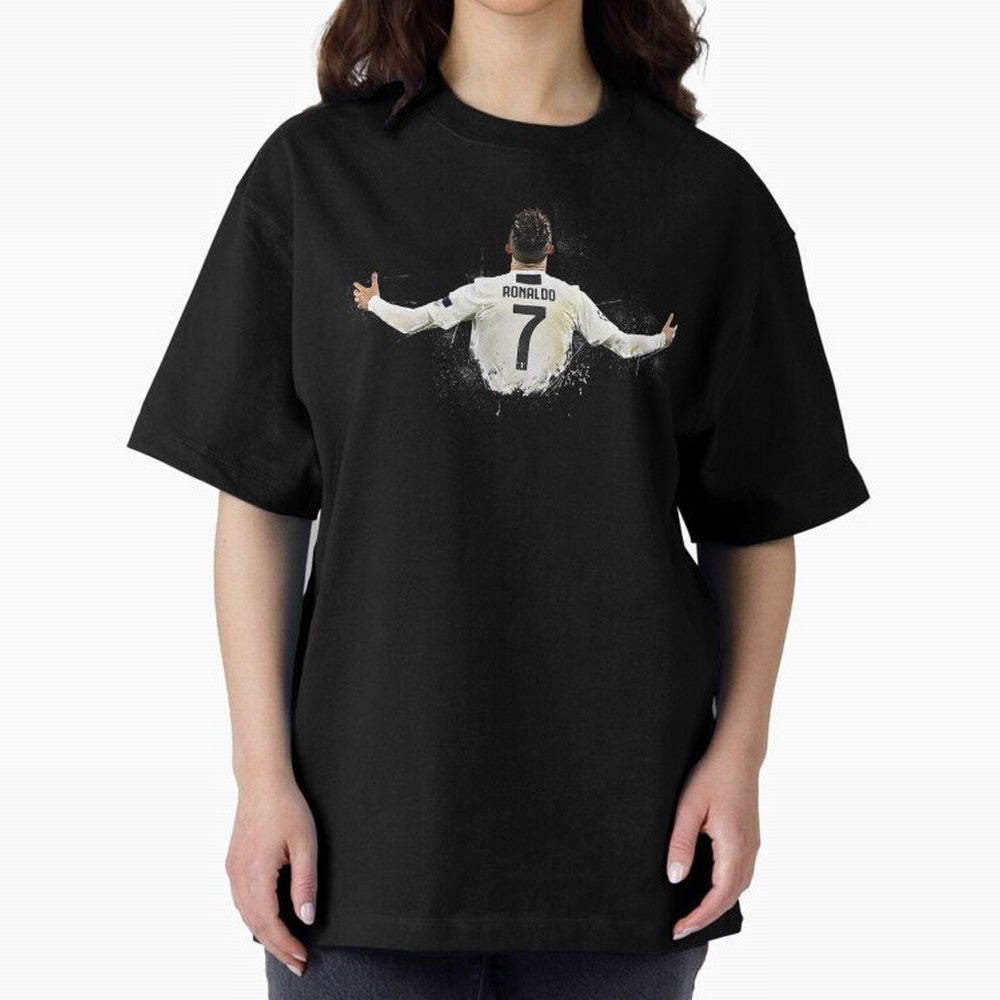 Cristiano Ronaldo Juventus Abstract Paintings Oversized T-Shirt Make Every Match About Global Football Passion for FIFA World Cup 2026, Built around Haaland and Mbappe, Portugal, Game Day Rituals, Football Legends, Country Pride and the Road to the