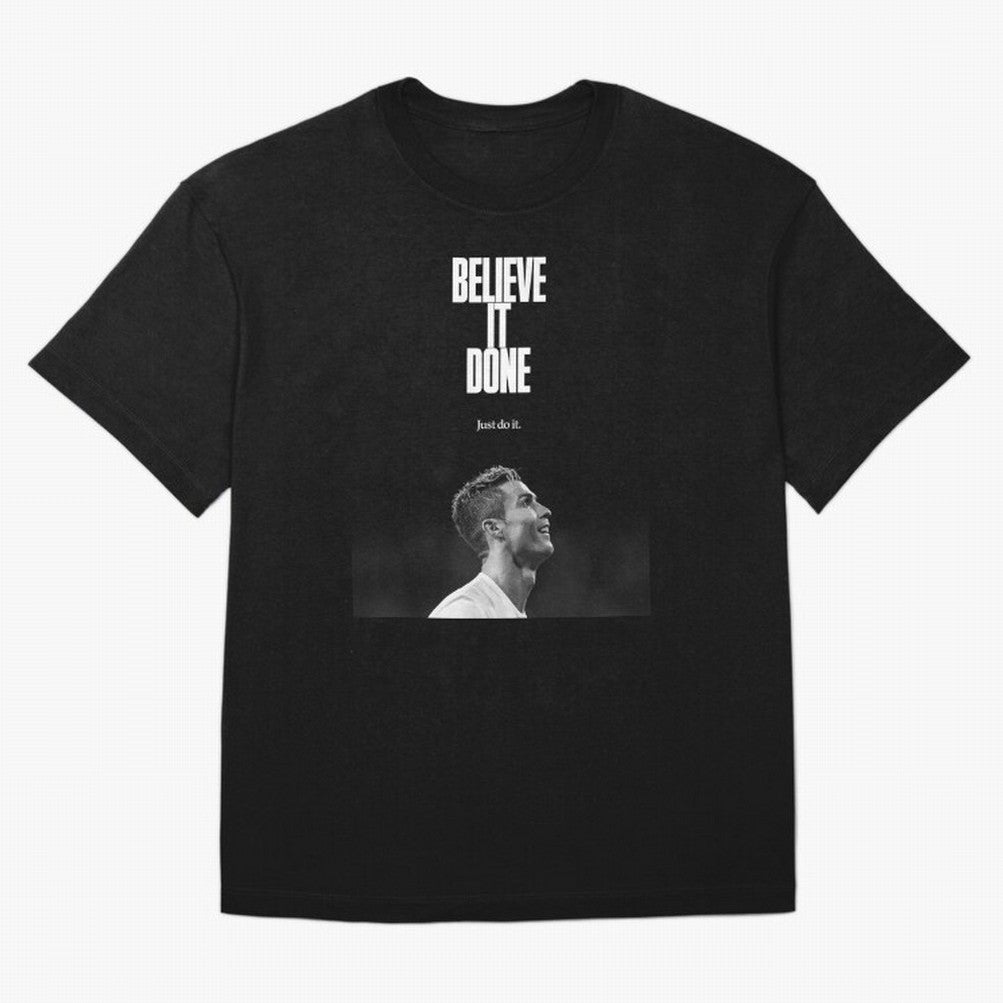 CRISTIANO RONALDO BELIVE IT DONE Oversized T-Shirt Represent Fans Who Live for FIFA World Cup 2026 USA Canada Mexico Spirit, Built around Argentina and Brazil, Haaland, Fan Favorite Moments, National Team Passion, Big Match Drama and Soccer