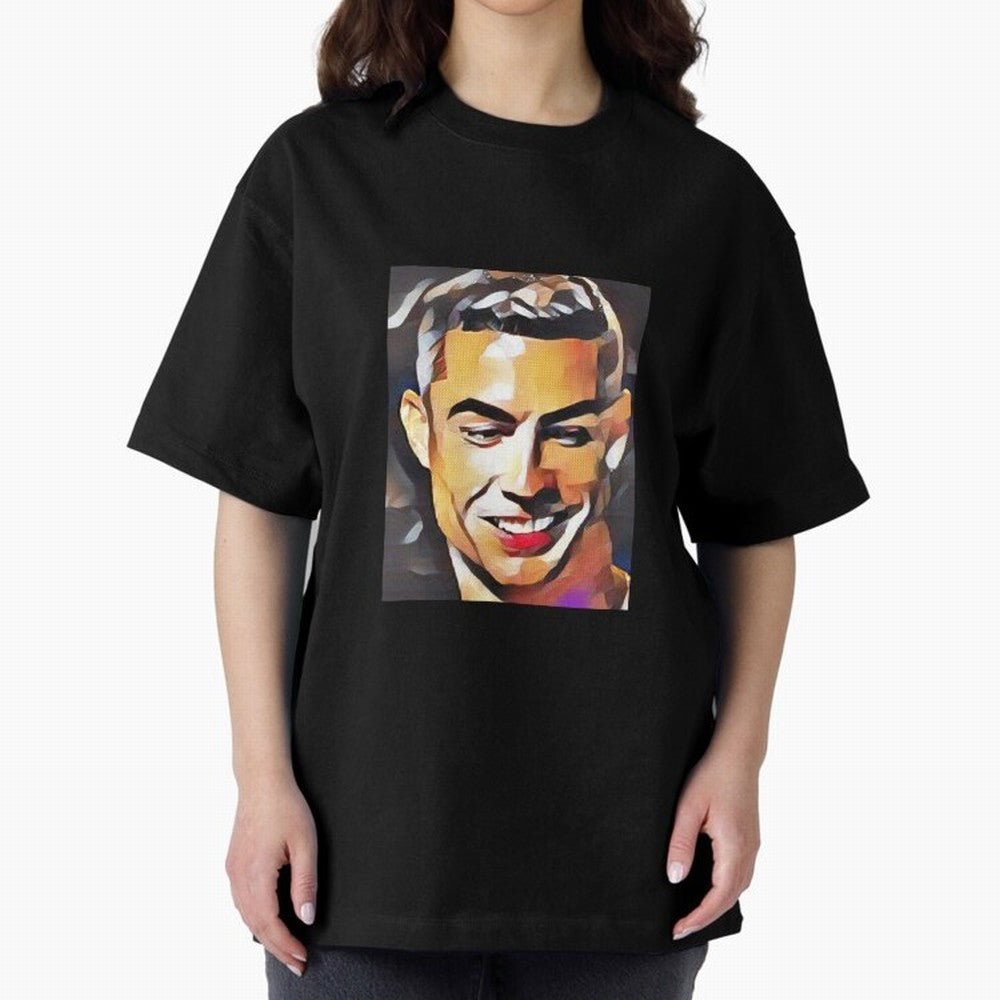 Cristiano Ronaldo Oversized T-Shirt Relive the Noise and Pride of the FIFA World Cup 2026 Group Stage Journey through Haaland Highlights, Brazil, Portugal and Argentina Pride, Vintage Soccer Flavor, Modern Football Stars, National Flags and Final