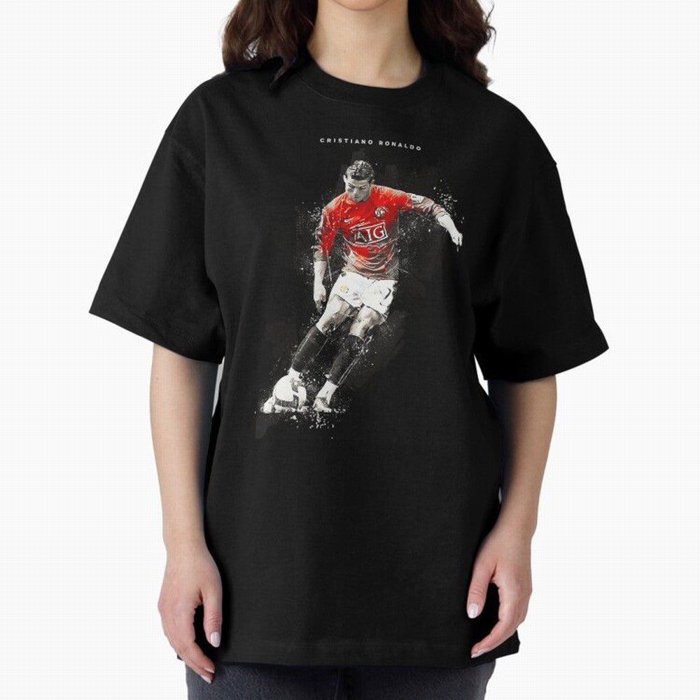 Cristiano Ronaldo CR7 Skills Manchester 202122,Ronaldo Gifts, Ronaldo Best Selling , Ronaldo Top It Oversized T-Shirt Fuel Your Fan Pride for Match Day Hype around FIFA World Cup 2026, Haaland and Mbappe, England and Germany, Football Festival