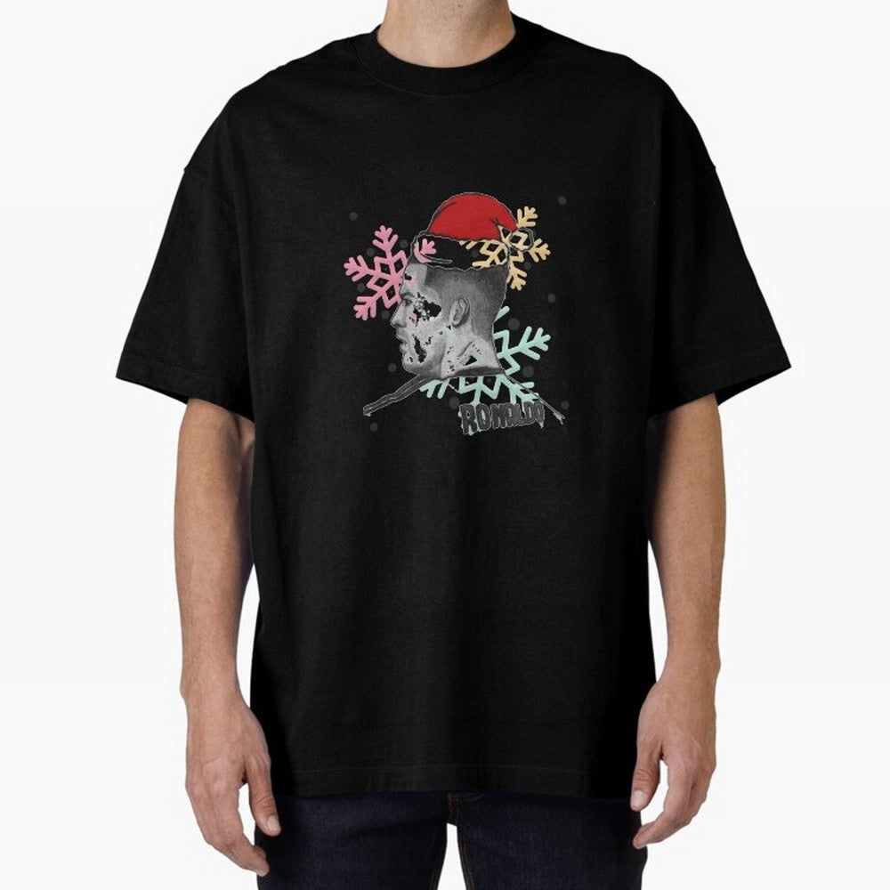 Cristiano Ronaldo and Christmas Oversized T-Shirt Make Game Day About Global Football Passion for FIFA World Cup 2026 USA Canada Mexico, Celebrating Neymar, England, France and Netherlands, Champion Mindset, Group Stage Buzz, Knockout Tension and