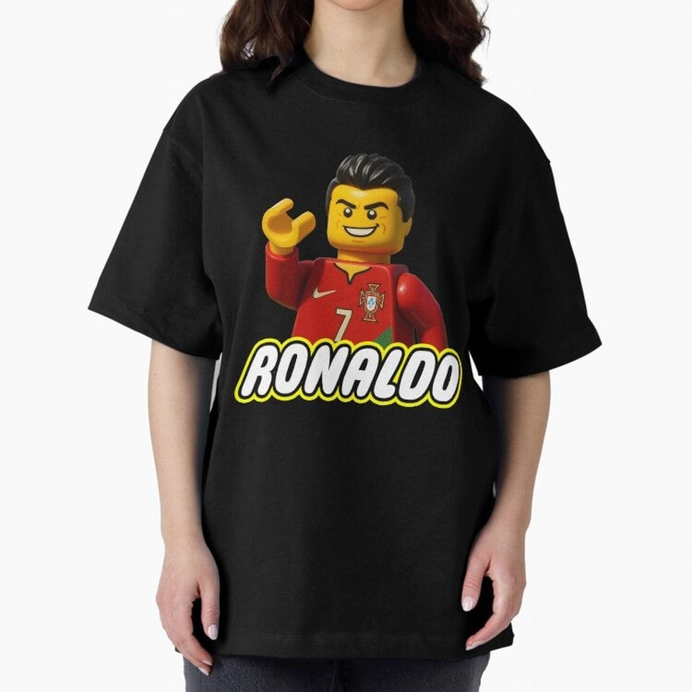 Block CR7 Oversized T-Shirt Celebrate Rivalries and Pride in FIFA World Cup 2026 Group Stage Spirit, Centered on England, France and Netherlands, Messi, Soccer Culture, Superstar Moments, National Team Dreams and Competitive Fire; Ideal for Fans