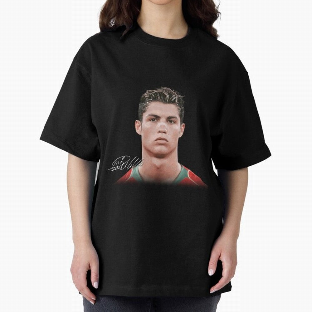 Cristiano Ronaldo Oversized T-Shirt Make Every Match About Match Day Hype around FIFA World Cup 2026, CR7 and Messi, England and Germany, Match Day Excitement, Supporter Culture, Golden Goals and Global Football Passion; Great for Watch Parties,