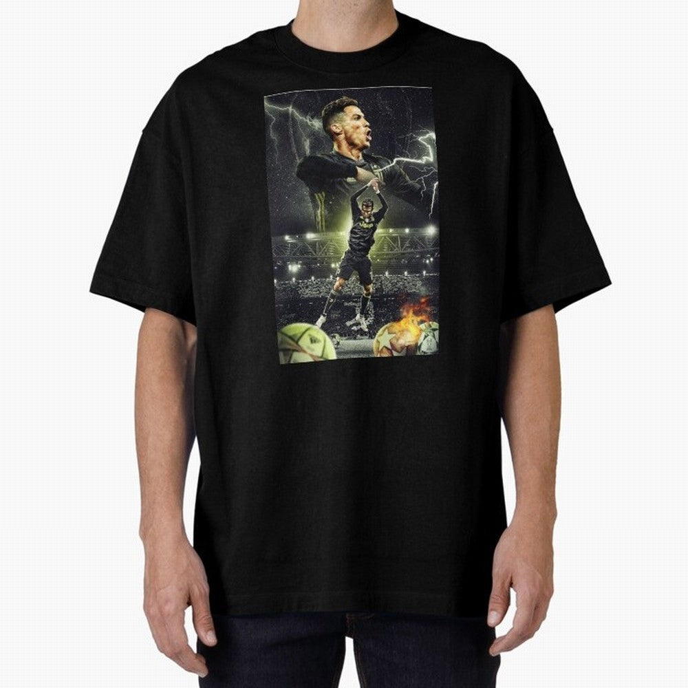 Ronaldo Illustration iPhone Case Oversized T-Shirt Join the Global Buzz around Match Day Hype around FIFA World Cup 2026 USA Canada Mexico, Cristiano Ronaldo, Haaland and CR7, England, France and Netherlands, Stadium Chants, National Pride, Trophy