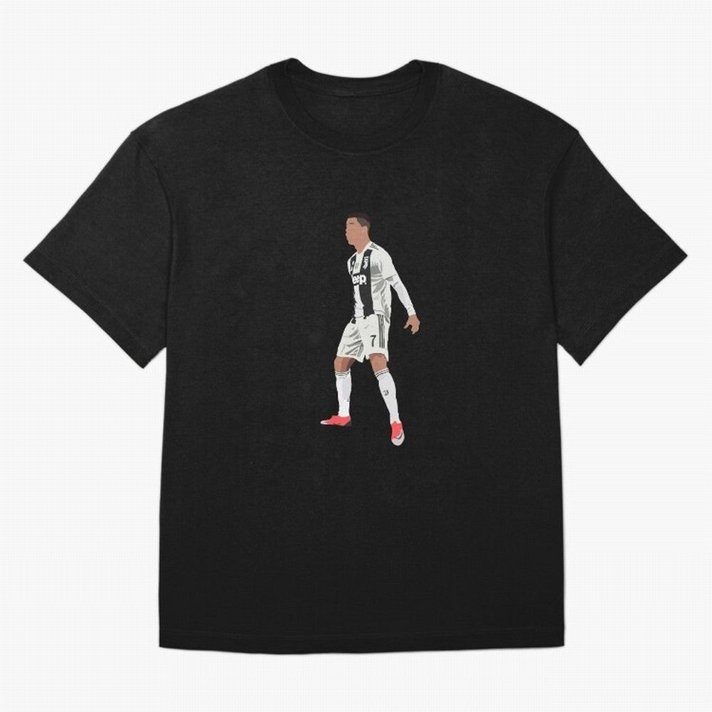 Cristiano Ronaldo Oversized T-Shirt Represent Football Lovers during Global Football Passion for FIFA World Cup 2026 Group Stage, Made for Cristiano Ronaldo, Haaland and CR7, England, Worldwide Fan Energy, Dramatic Goals, Stadium Lights and