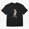 Cristiano Ronaldo Oversized T-Shirt Represent Football Lovers during Global Football Passion for FIFA World Cup 2026 Group Stage, Made for Cristiano Ronaldo, Haaland and CR7, England, Worldwide Fan Energy, Dramatic Goals, Stadium Lights and