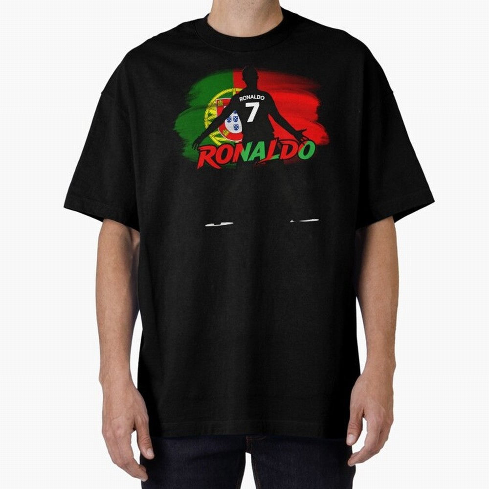 Portugal CR7 Fan World Cup Oversized T-Shirt Turn Up for FIFA World Cup 2026 USA Canada Mexico Spirit, Built around France, Haaland, Champion Mindset, Group Stage Buzz, Knockout Tension and Passionate Fan Culture; Perfect for Fans, Collectors,