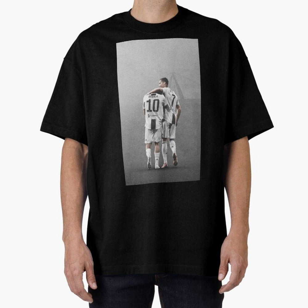 ronaldo with paulo dybala Oversized T-Shirt Relive Legendary Nights from FIFA World Cup 2026 USA Canada Mexico Spirit, Driven by Argentina and Brazil, Messi and Cristiano Ronaldo, Champion Mindset, Group Stage Buzz, Knockout Tension and Passionate