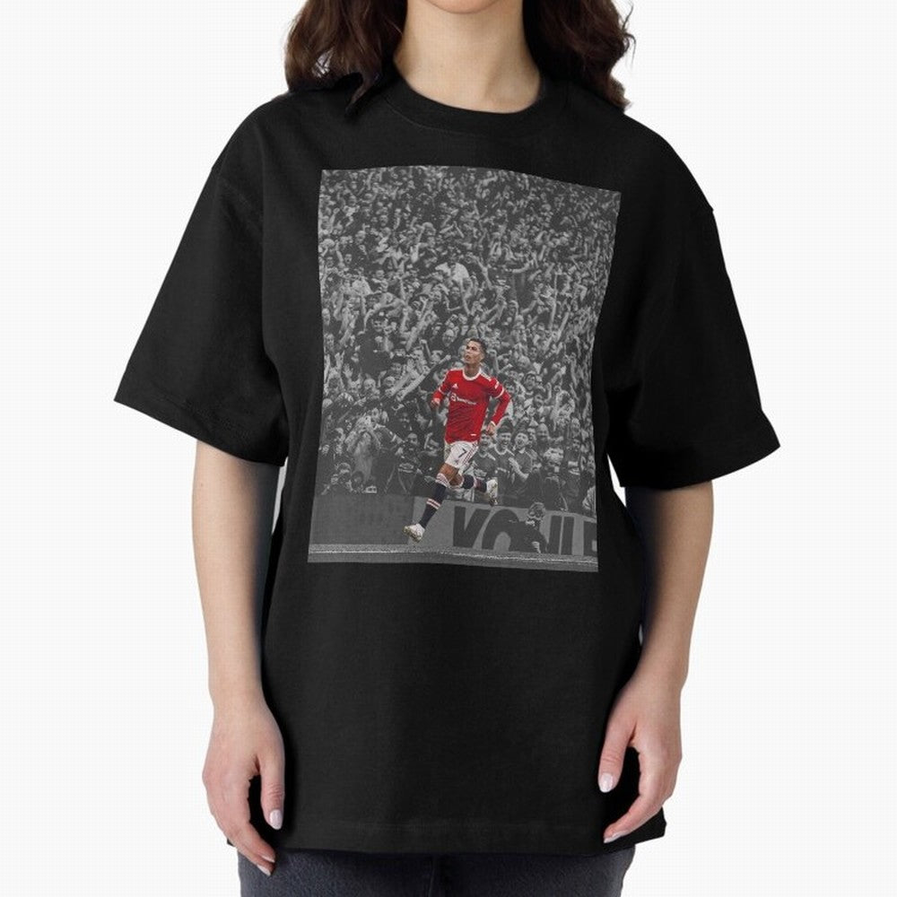 Ronaldo Cr7 Highlights Moment Manchester,Ronaldo Gifts,Ronaldo Cover,Ronaldo Prints Oversized T-Shirt Celebrate Football Dreams Across Global Football Passion for FIFA World Cup 2026 USA Canada Mexico, Filled with Messi, Neymar and Mbappe, Germany,