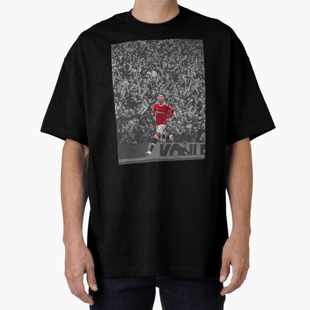 Ronaldo Cr7 Highlights Moment Manchester,Ronaldo Gifts,Ronaldo Cover,Ronaldo Prints Oversized T-Shirt Celebrate Football Dreams Across Global Football Passion for FIFA World Cup 2026 USA Canada Mexico, Filled with Messi, Neymar and Mbappe, Germany,