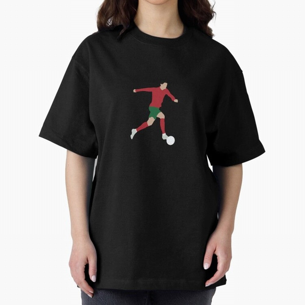 Cristiano Ronaldo Oversized T-Shirt Support FIFA World Cup 2026 USA Canada Mexico Capturing Mbappe, Brazil Energy, Football Festival Excitement, Trophy Ambitions, Country Rivalries and Star Player Buzz; Created for Match Day Parties, Soccer Gifts,