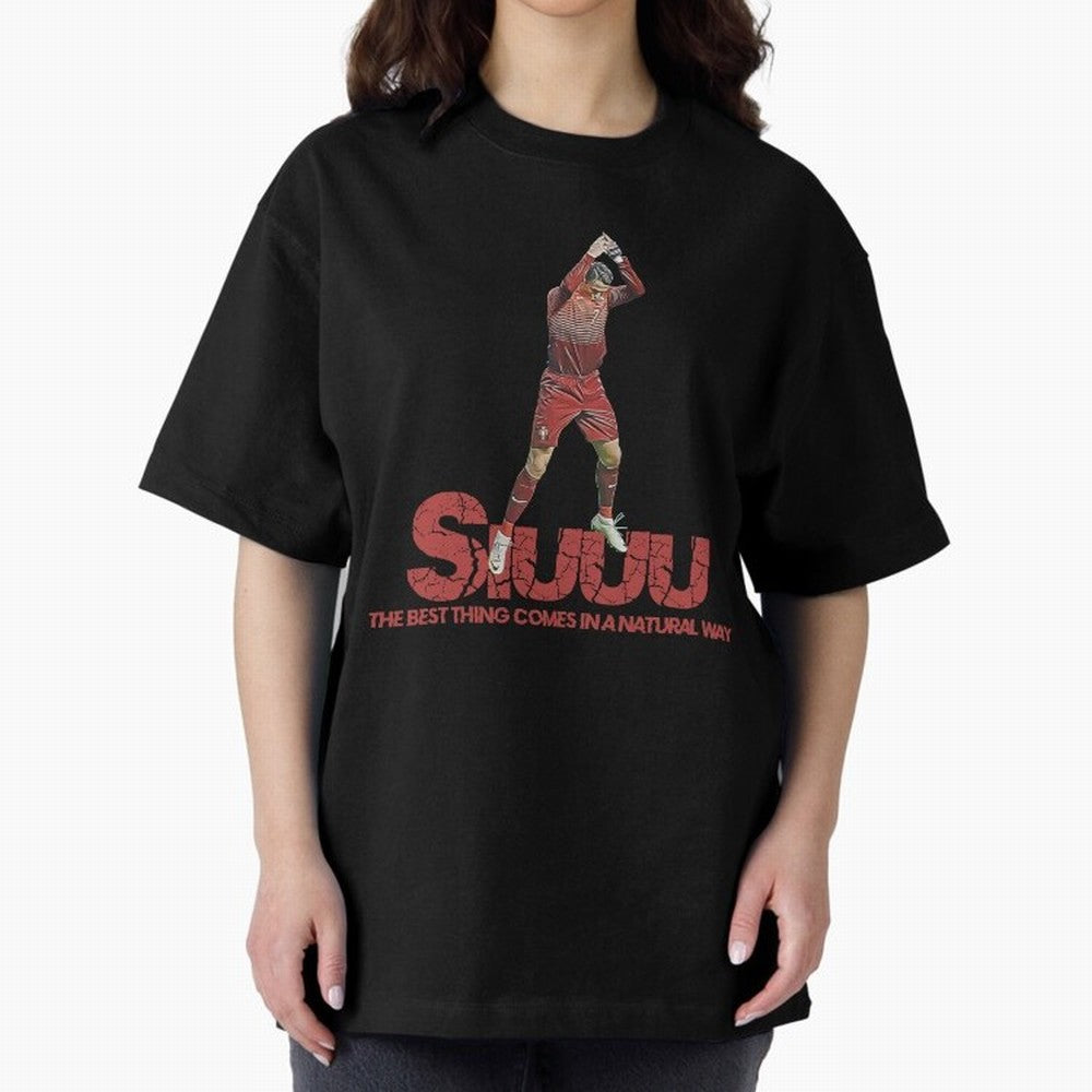Cr7 Ronaldo Siuuu Oversized T-Shirt Bring Bold Fan Energy to FIFA World Cup 2026 Group Stage for Fans of Messi and France and Portugal, Bringing Football Festival Excitement, Trophy Ambitions, Country Rivalries and Star Player Buzz; Created for