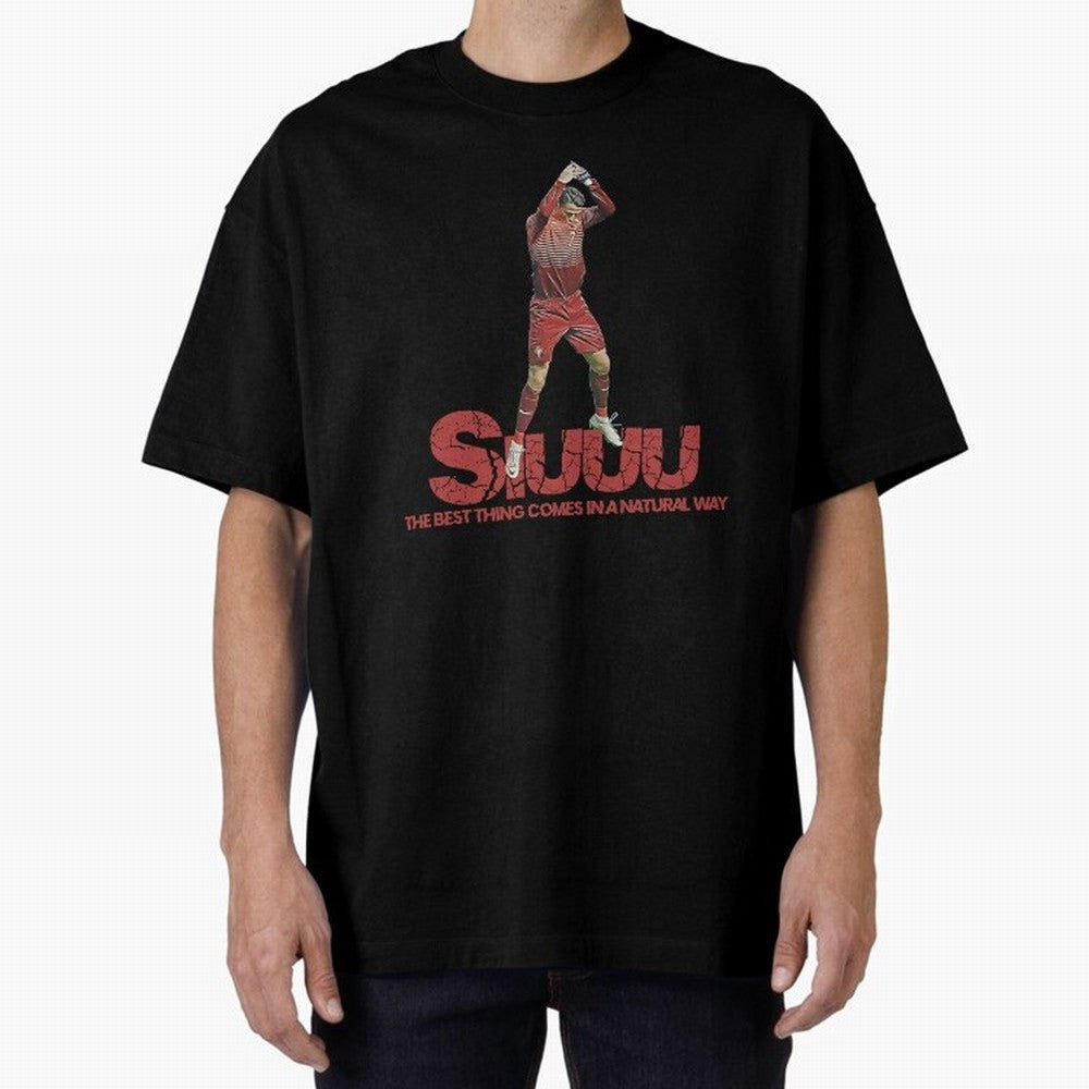 Cr7 Ronaldo Siuuu Oversized T-Shirt Bring Bold Fan Energy to FIFA World Cup 2026 Group Stage for Fans of Messi and France and Portugal, Bringing Football Festival Excitement, Trophy Ambitions, Country Rivalries and Star Player Buzz; Created for