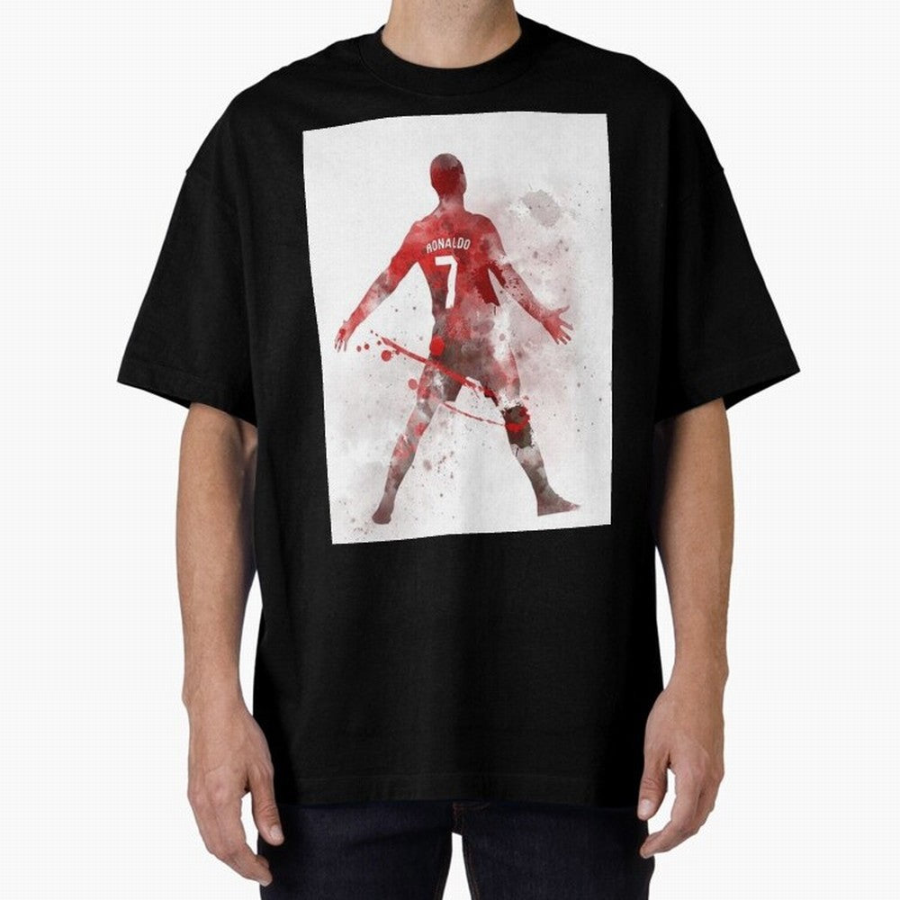 Cristiano Ronaldo Oversized T-Shirt Cheer for FIFA World Cup 2026 Capturing Messi and Cristiano Ronaldo, Portugal Energy, Fan Favorite Moments, National Team Passion, Big Match Drama and Soccer History; Great for Supporters Who Love Legendary