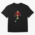 Cristian Ronaldo Design - Portugal - Real Madrid - Illustration - Cartoon - T-Shirt - Shirt - Sticker - Phone Case - CR7 Oversized T-Shirt Celebrate the Stars of FIFA World Cup 2026 Group Stage Spirit, Highlighting England, France and Netherlands,