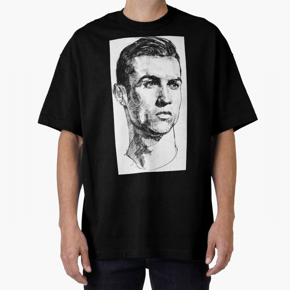Cristiano Ronaldo CR7 Oversized T-Shirt Elevate FIFA World Cup 2026 with Messi and Cristiano Ronaldo, Spain Energy, Sports Nostalgia, International Competition, Famous Players and Unforgettable Victories; Built for Supporters Chasing Trophy Dreams,