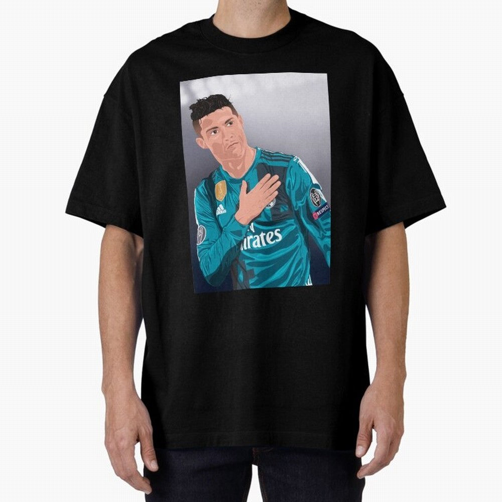 Cristiano Ronaldo Oversized T-Shirt Join Supporters Worldwide for FIFA World Cup 2026 USA Canada Mexico Featuring Mbappe, France and Portugal Energy, Fan Favorite Moments, National Team Passion, Big Match Drama and Soccer History; Perfect for