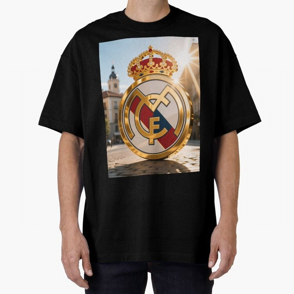 Plaza Sol Real Madrid Oversized T-Shirt Celebrate Rivalries and Pride in FIFA World Cup 2026 USA Canada Mexico Built around Neymar, Brazil Energy, Football Passion, Legendary Performances, Festival Vibes and Supporter Community; Built for