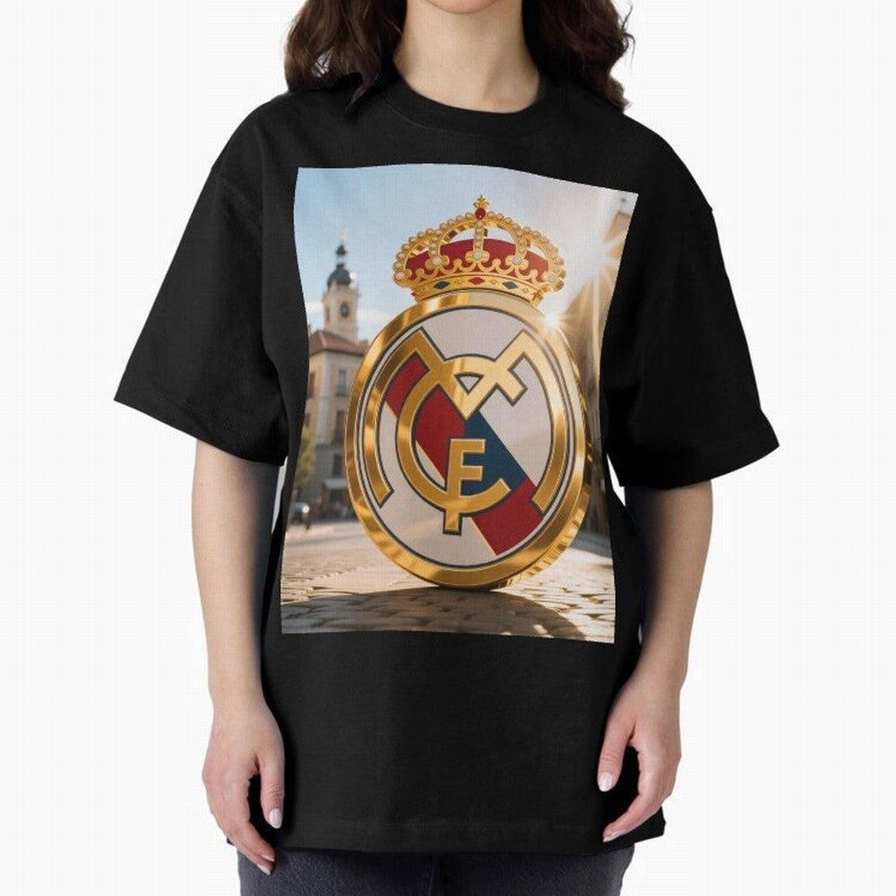 Plaza Sol Real Madrid Oversized T-Shirt Celebrate Rivalries and Pride in FIFA World Cup 2026 USA Canada Mexico Built around Neymar, Brazil Energy, Football Passion, Legendary Performances, Festival Vibes and Supporter Community; Built for