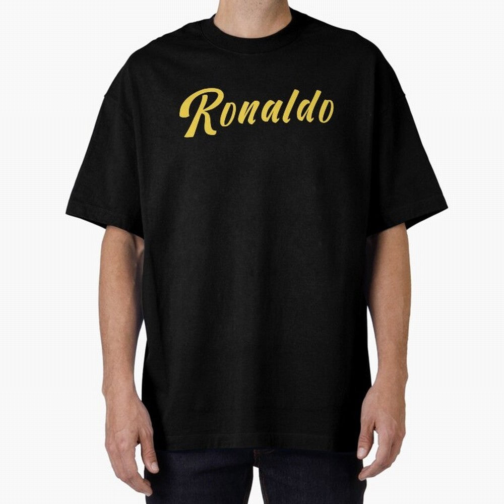 Cristiano Ronaldo Cristiano Ronaldo Oversized T-Shirt Bring a Vintage Feel to Global Football Passion for FIFA World Cup 2026, Celebrating Haaland and Mbappe, Brazil, Vintage Soccer Flavor, Modern Football Stars, National Flags and Final Night