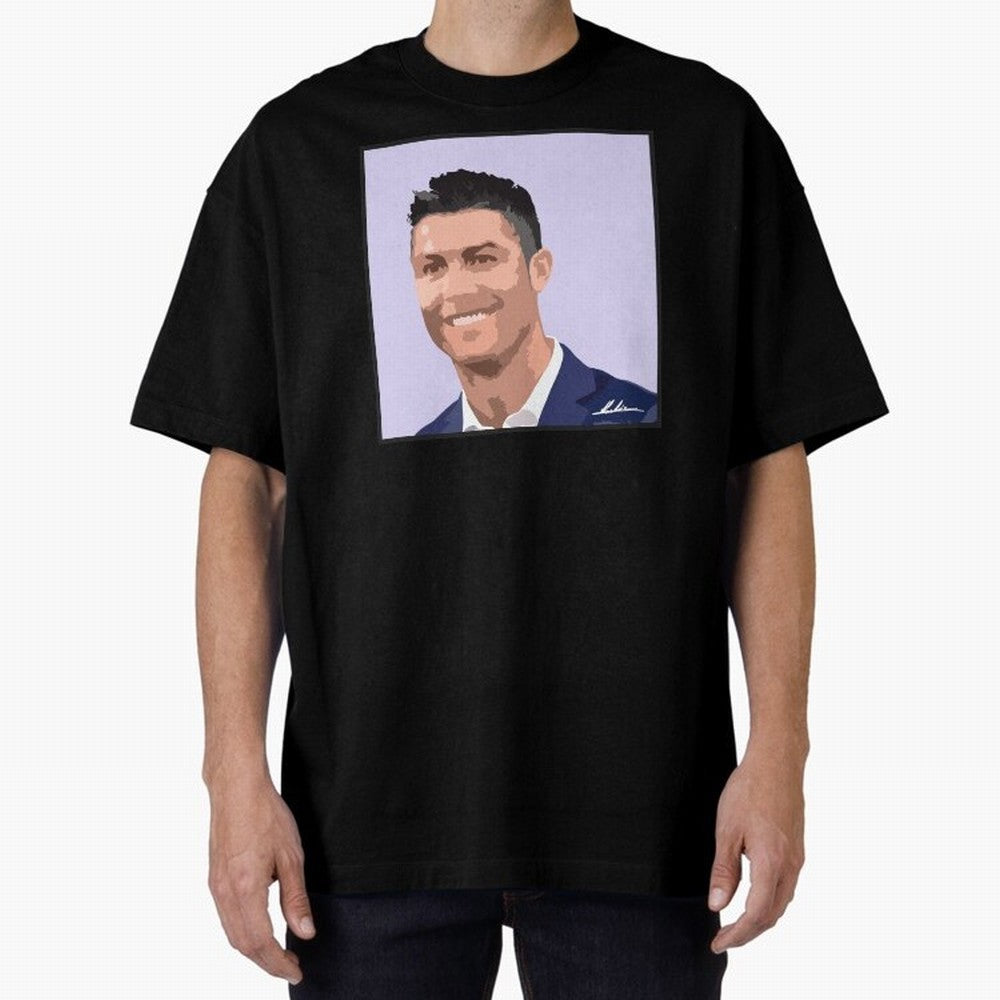 Cristiano Ronaldo Oversized T-Shirt Celebrate Global Passion for FIFA World Cup 2026 Spirit, Centered on England and Germany, Cristiano Ronaldo, Haaland and CR7, Game Day Rituals, Football Legends, Country Pride and the Road to the Final; Great for