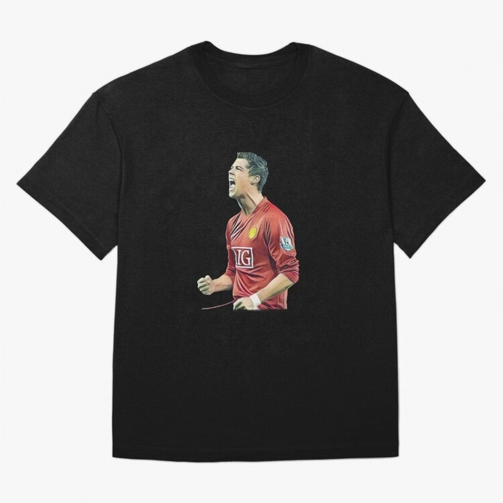 a good celebration from the goat Oversized T-Shirt Embrace Global Football Passion for FIFA World Cup 2026 Group Stage, Featuring Cristiano Ronaldo, Argentina, Worldwide Fan Energy, Dramatic Goals, Stadium Lights and Championship Celebrations;