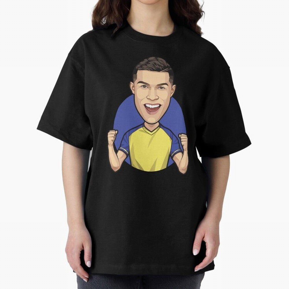 Ronaldo Al-Nassr 2022 Oversized T-Shirt Bring International Match Energy to FIFA World Cup 2026 Group Stage Driven by Mbappe, Argentina Energy, Football Passion, Legendary Performances, Festival Vibes and Supporter Community; Perfect for People Who