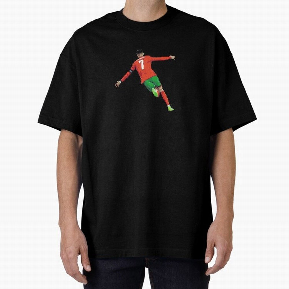 Cristiano Ronaldo Oversized T-Shirt Celebrate the Stars of FIFA World Cup 2026 Group Stage Spirit, Made for Spain, CR7 and Messi, Goal Celebration Energy, Supporter Heritage, Football Icons and Worldwide Tournament Joy; Great for Supporters Who