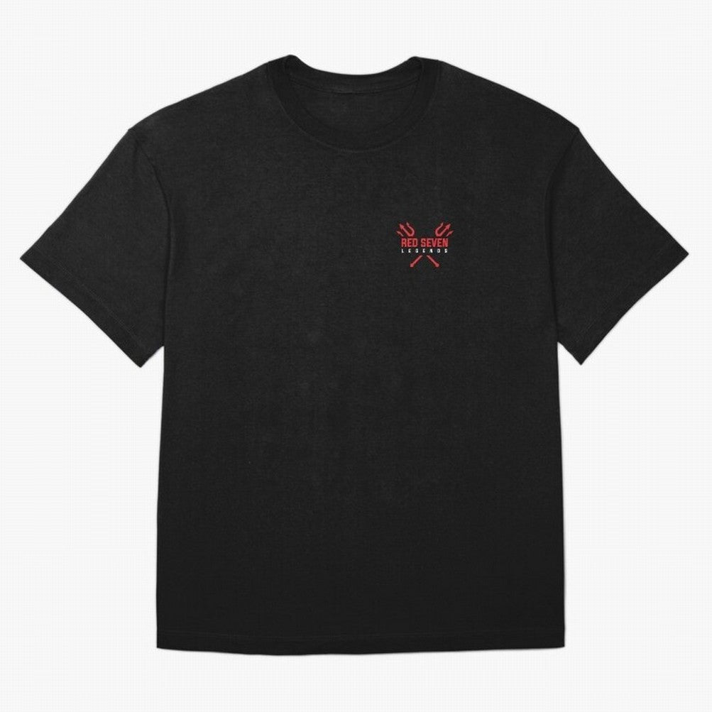 Red Seven Legends - Man Utd Oversized T-Shirt Bring a Champion Mindset to Global Football Passion for FIFA World Cup 2026 USA Canada Mexico, Highlighting CR7, France and Portugal, Supporter Pride, Iconic Celebrations, Legendary Names and Global