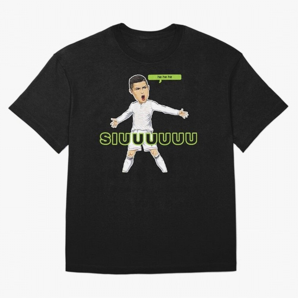 Hehehe SUIII Cristiano ronaldo Oversized T-Shirt Keep Football History Alive during Global Football Passion for FIFA World Cup 2026, Celebrating Mbappe, Brazil, Portugal and Argentina, Supporter Pride, Iconic Celebrations, Legendary Names and