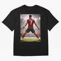 Cristiano Ronaldo Portuguese Legend Number Seven SIUUU Oversized T-Shirt Live for the Drama of Global Football Passion for FIFA World Cup 2026 USA Canada Mexico, Celebrating Mbappe and Neymar, Brazil, Goal Celebration Energy, Supporter Heritage,