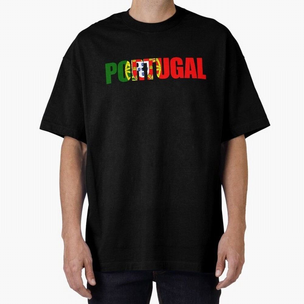 Portugal Country Oversized T-Shirt Elevate FIFA World Cup 2026 USA Canada Mexico Spirit, Highlighting Brazil, Portugal and Argentina, Cristiano Ronaldo, Supporter Pride, Iconic Celebrations, Legendary Names and Global Match Day Energy; Great for